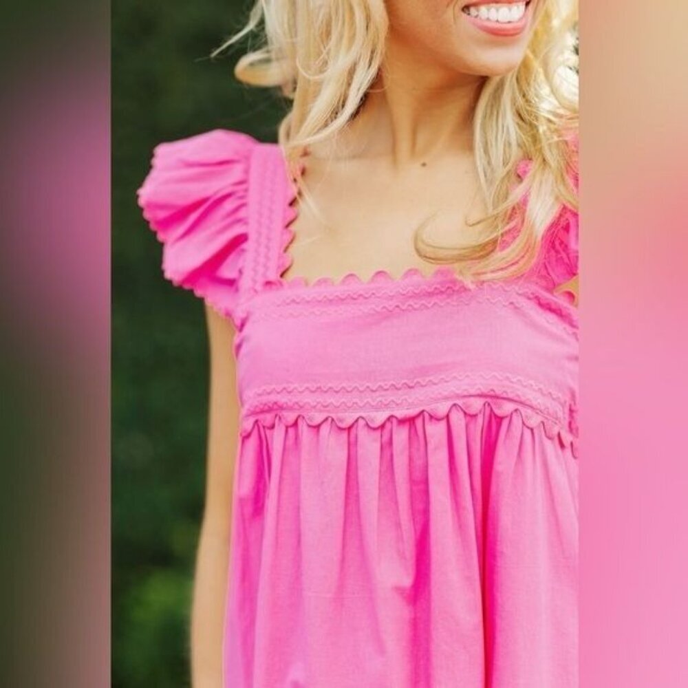 J. Marie Beckley Dress Pink Embroidered Womens XS-L NWT - Picture 4 of 16